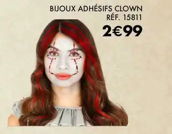 Bijoux adhésifs clown