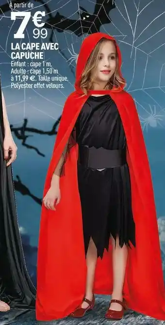 Centrakor La cape avec capuche offre