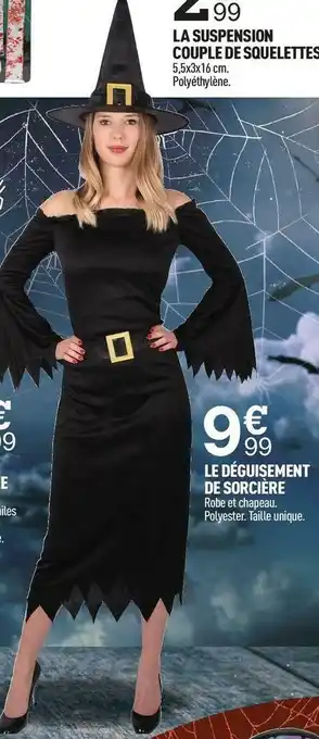 Centrakor Le déguisement de sorcière offre