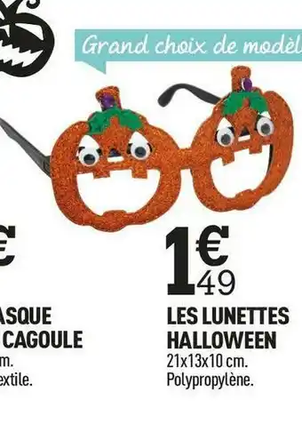 Centrakor Les lunettes halloween offre
