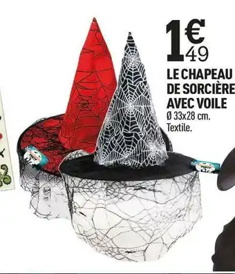 Le chapeau de sorciĂšre avec voile