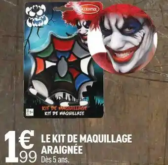 Centrakor Le kit de maquillage araignée offre