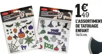 Centrakor L’assortiment de tatouage enfant offre