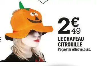 Centrakor Le chapeau citrouille offre