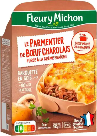 Match Fleury michon le parmentier de boeuf charolais offre