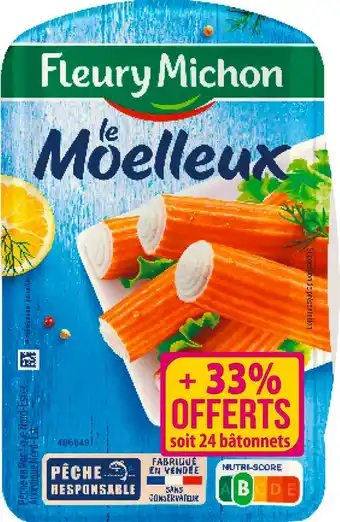 Match Fleury michon bâtonnets le moelleux offre