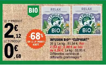 E.Leclerc INFUSION BIO) "ÉLÉPHANT" offre