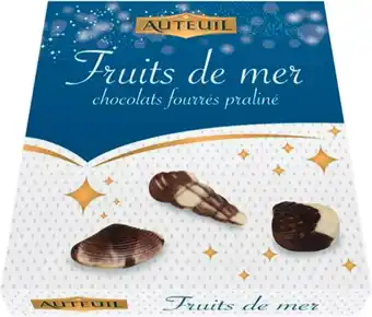 Auteuil fruits de mer en chocolat