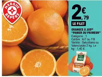 E.Leclerc ORANGES À JUS(6) "PANIER DU PRIMEUR" offre