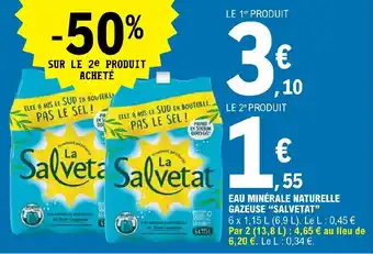 E.Leclerc EAU MINÉRALE NATURELLE GAZEUSE "SALVETAT" offre
