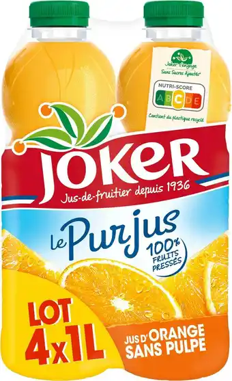 Match Joker pur jus offre