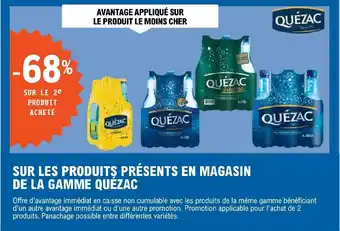E.Leclerc SUR LES PRODUITS PRÉSENTS EN MAGASIN DE LA GAMME QUÉZAC offre