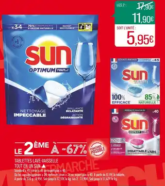 Match SUN TABLETTES LAVE-VAISSELLE TOUT EN UN ▲ offre