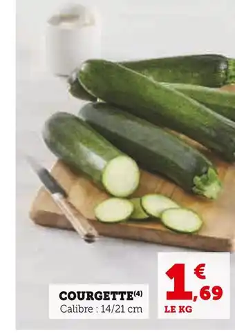 Super U COURGETTE offre