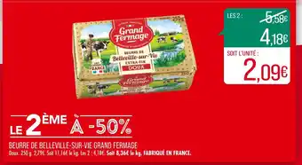 Match GRAND FERMAGE BEURRE DE BELLEVILLE-SUR-VIE offre