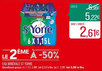 Match ST YORRE EAU MINÉRALE offre