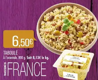 Match TABOULÉ offre