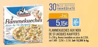 Match KAUFFER’S FLAMMEKUECHES AUX NOIX DE ST-JACQUES offre