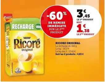 Super U RICORE RICORE ORIGINAL offre