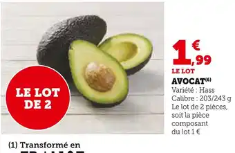 Super U AVOCAT offre