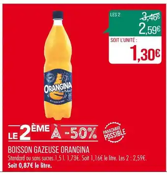 Match ORANGINA BOISSON GAZEUSE offre