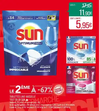 Match SUN ABLETTES LAVE-VAISSELLE offre