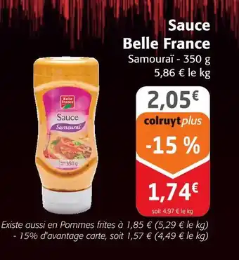 Colruyt Belle France Sauce offre