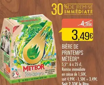 Match MÉTÉOR BIÈRE DE PRINTEMPS offre