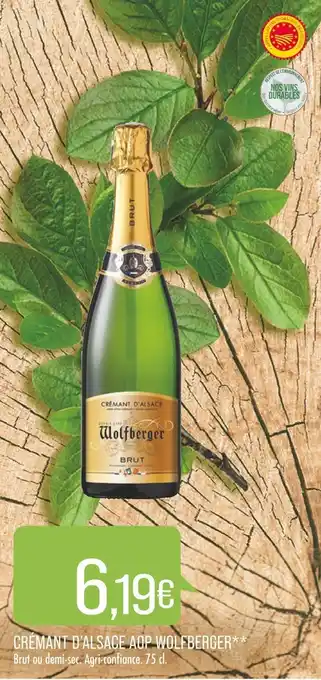 Match WOLFBERGER CRÉMANT D’ALSACE AOP offre