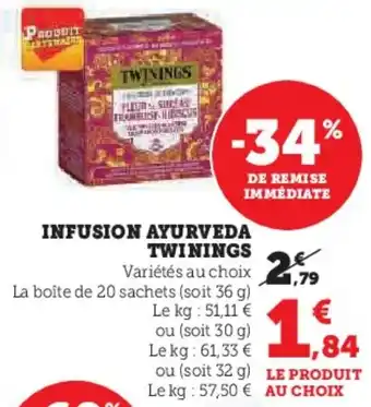 INFUSION AYURVEDA TWININGS