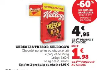 U Express CEREALES TRESOR KELLOGG'S offre