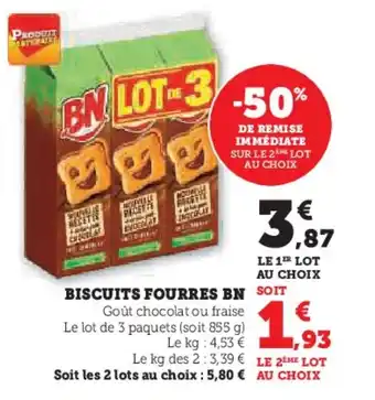 U Express BISCUITS FOURRES BN offre
