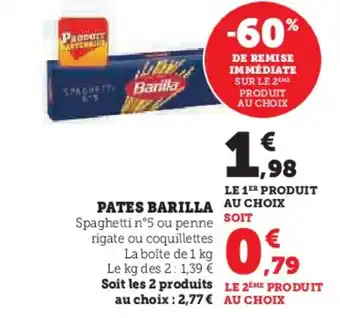 U Express PATES BARILLA offre