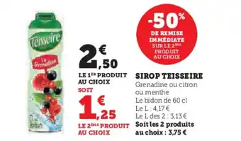 U Express SIROP TEISSEIRE offre
