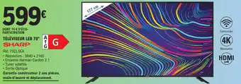 E.Leclerc TÉLÉVISEUR LED 70" A offre