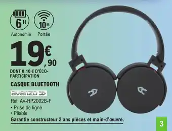 E.Leclerc CASQUE BLUETOOTH offre