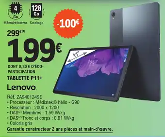 E.Leclerc TABLETTE P11+ offre