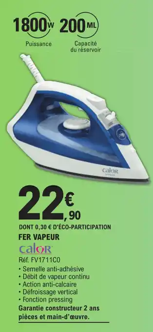 E.Leclerc FER VAPEUR offre