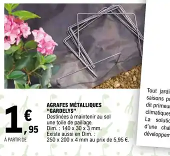 AGRAFES MĂTALLIQUES "GARDELYS"