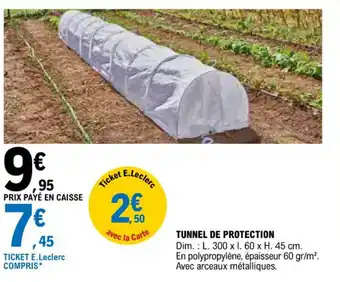 E.Leclerc TUNNEL DE PROTECTION offre