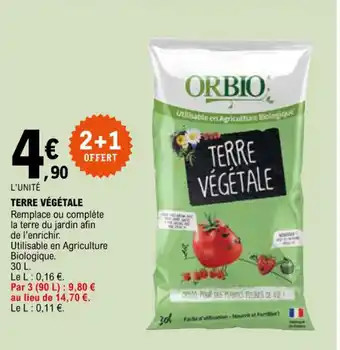 E.Leclerc TERRE VÉGÉTALE offre