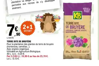 E.Leclerc TERRE DITE DE BRUYÈRE offre