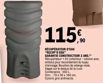 E.Leclerc RÉCUPÉRATEUR D'EAU "RECUP'O EDA" offre