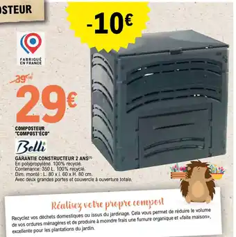 E.Leclerc GARANTIE CONSTRUCTEUR 2 ANS(1) offre