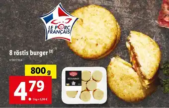 L'étal du Boucher 8 röstis burger