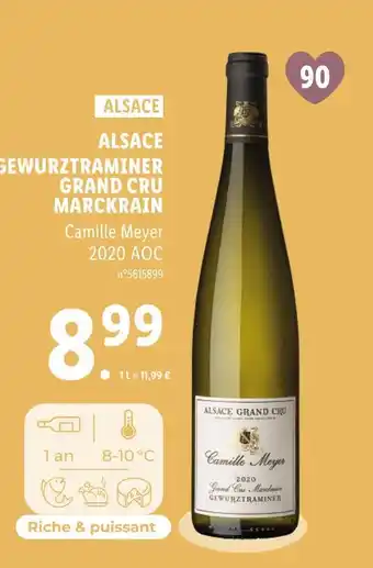 Lidl Camille Meyer ALSACE GEWURZTRAMINER GRAND CRU MARCKRAIN offre