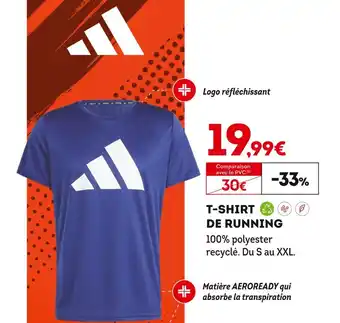 Sport 2000 adidas T-SHIRT DE RUNNING offre
