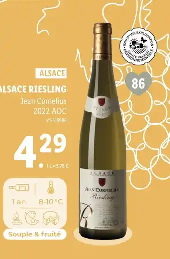 Lidl Jean Cornelius ALSACE RIESLING offre