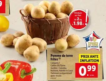 Lidl Pomme de terre frites offre