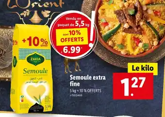 Lidl ZAKIA Semoule extra fine offre